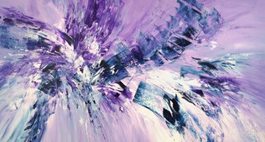 Peinture intitulée "Violet Blue Energy…" par Peter Nottrott, Œuvre d'art originale, Acrylique