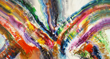 Картина под названием "Vibrant Energy L 2" - Peter Nottrott, Подлинное произведение искусства, Акрил