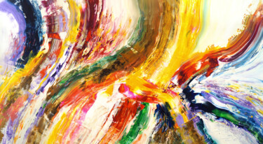 Pittura intitolato "Vibrant Energy L 3" da Peter Nottrott, Opera d'arte originale, Acrilico