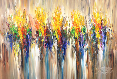 Peinture intitulée "Nature Symphony XL 2" par Peter Nottrott, Œuvre d'art originale, Acrylique