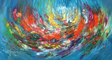 Malarstwo zatytułowany „Summer Wind L 1” autorstwa Peter Nottrott, Oryginalna praca, Akryl