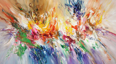 Peinture intitulée "Awesome Emotions L 1" par Peter Nottrott, Œuvre d'art originale, Acrylique