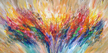 Painting titled "Positive Hot Energy…" by Peter Nottrott, Original Artwork, Acrylic