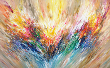 Картина под названием "Positive Energy XXX…" - Peter Nottrott, Подлинное произведение искусства, Акрил