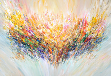 Картина под названием "Positive Energy XL 2" - Peter Nottrott, Подлинное произведение искусства, Акрил