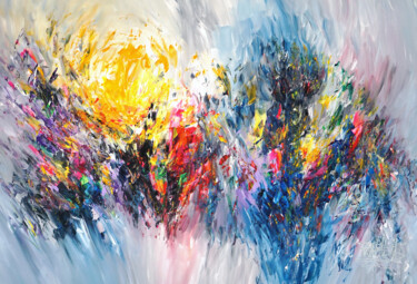 Pittura intitolato "Energy Cloud XL 5" da Peter Nottrott, Opera d'arte originale, Acrilico
