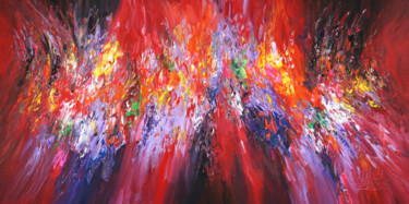 Картина под названием "Red Daydream XXL 3" - Peter Nottrott, Подлинное произведение искусства, Акрил