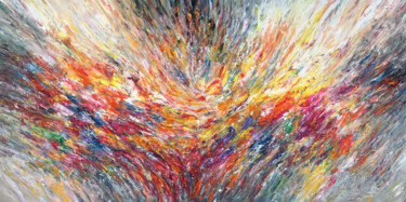 Peinture intitulée "Shining Energy XXL 1" par Peter Nottrott, Œuvre d'art originale, Acrylique