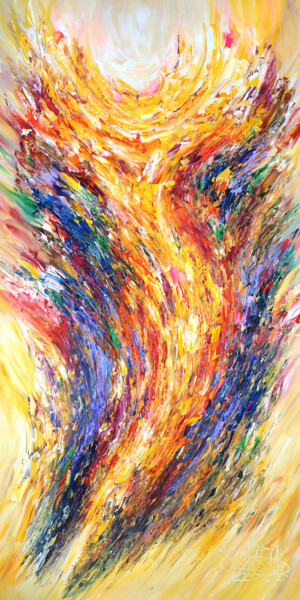 Painting titled "Desire Of Freedom X…" by Peter Nottrott, Original Artwork, Acrylic