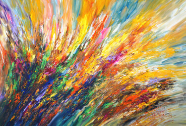 Pittura intitolato "Into The Light XL 10" da Peter Nottrott, Opera d'arte originale, Acrilico