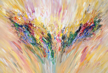 Картина под названием "Golden Wings XL 6" - Peter Nottrott, Подлинное произведение искусства, Акрил