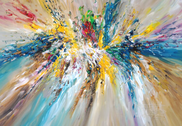 Painting titled "Magical Energy Clou…" by Peter Nottrott, Original Artwork, Acrylic