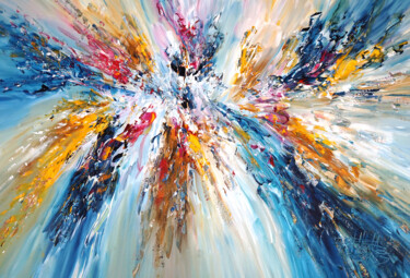 Malerei mit dem Titel "Magical Energy Clou…" von Peter Nottrott, Original-Kunstwerk, Acryl