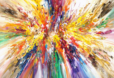 Картина под названием "Gigantic Energy XL 1" - Peter Nottrott, Подлинное произведение искусства, Акрил