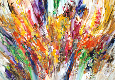 Peinture intitulée "Festival Of Colors…" par Peter Nottrott, Œuvre d'art originale, Acrylique