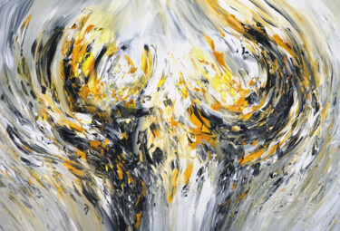 Картина под названием "Elegance Yellow Ant…" - Peter Nottrott, Подлинное произведение искусства, Акрил
