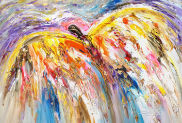 Painting titled "Like An Angel XL 1" by Peter Nottrott, Original Artwork, Acrylic