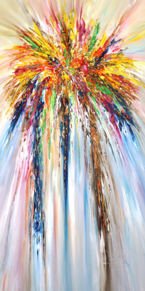 Malerei mit dem Titel "Celebration XXL 2" von Peter Nottrott, Original-Kunstwerk, Acryl