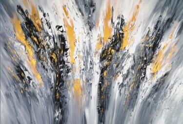 Peinture intitulée "Golden Moments XL 1" par Peter Nottrott, Œuvre d'art originale, Acrylique