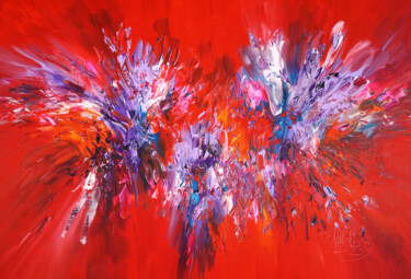 제목이 "Lavender Red XL 2"인 미술작품 Peter Nottrott로, 원작, 아크릴