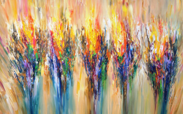 Malarstwo zatytułowany „Like A Firework XXX…” autorstwa Peter Nottrott, Oryginalna praca, Akryl