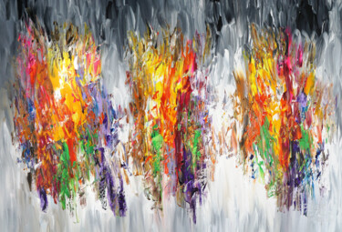 Pittura intitolato "Awesome Daydream XL…" da Peter Nottrott, Opera d'arte originale, Acrilico