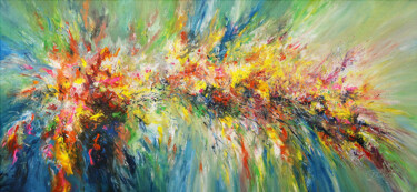Painting titled "Colour Explosion XX…" by Peter Nottrott, Original Artwork, Acrylic