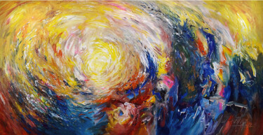 Pittura intitolato "Into The Light 1, g…" da Peter Nottrott, Opera d'arte originale, Acrilico