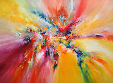 Картина под названием "Life Energy XL 1" - Peter Nottrott, Подлинное произведение искусства, Масло