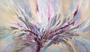 绘画 标题为“Lavender Magenta P 1” 由Peter Nottrott, 原创艺术品, 丙烯