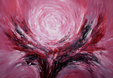 Картина под названием "Magenta Impressions…" - Peter Nottrott, Подлинное произведение искусства, Акрил