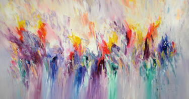 Painting titled "Emotional Dancing L…" by Peter Nottrott, Original Artwork, Acrylic