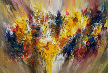 Картина под названием "Stormy Autumn Day X…" - Peter Nottrott, Подлинное произведение искусства, Акрил