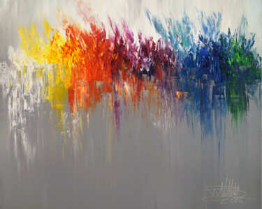 Pittura intitolato "Like A Rainbow M 1" da Peter Nottrott, Opera d'arte originale, Acrilico