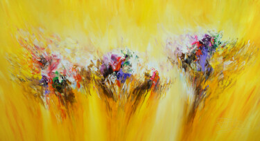 Pintura titulada "Yellow Dream L1" por Peter Nottrott, Obra de arte original, Acrílico