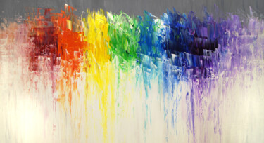 Pintura intitulada "Like A Rainbow L 1" por Peter Nottrott, Obras de arte originais, Acrílico
