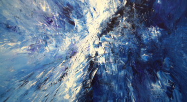 Painting titled "Magical Blue L1" by Peter Nottrott, Original Artwork, Acrylic
