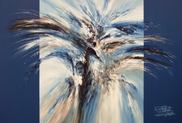 Painting titled "Escape Blue XL 1" by Peter Nottrott, Original Artwork, Acrylic