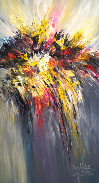 Malerei mit dem Titel "Thunder And Lightni…" von Peter Nottrott, Original-Kunstwerk, Acryl