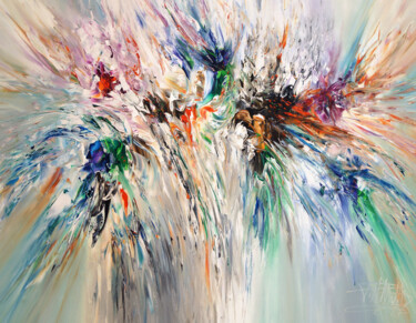 Картина под названием "Flowing M 1" - Peter Nottrott, Подлинное произведение искусства, Акрил
