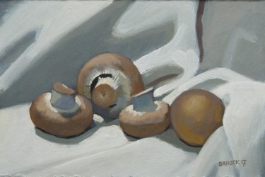 Painting titled "Mushrooms" by Peter Orrock, Original Artwork, Acrylic