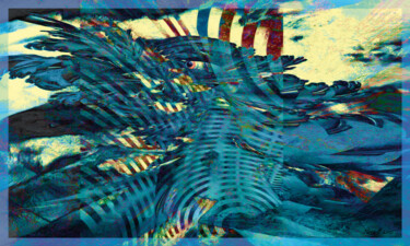 Digitale Kunst getiteld "Vogel,241116-2" door Peter Parma, Origineel Kunstwerk, Digitaal Schilderwerk