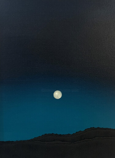 Картина под названием "Lunair - I" - Peter Pitout, Подлинное произведение искусства, Масло