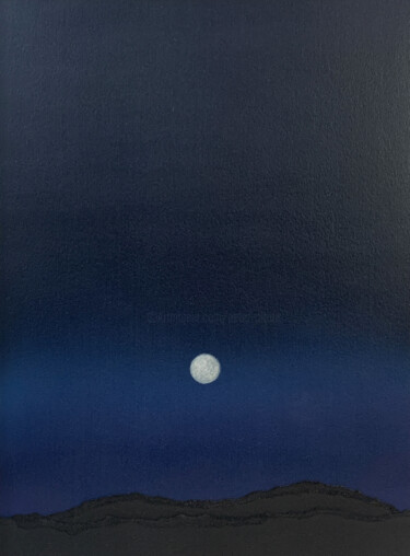 Картина под названием "Lunair - III" - Peter Pitout, Подлинное произведение искусства, Масло