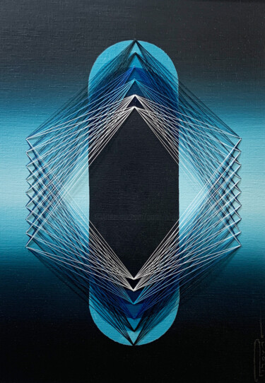 Картина под названием "Chroma Oscillation…" - Peter Pitout, Подлинное произведение искусства, Масло