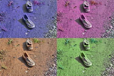 Artes digitais intitulada "Shoes" por Peter Reichel, Obras de arte originais, Foto Montagem