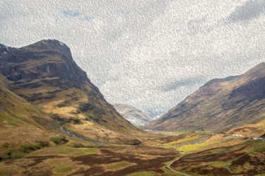 제목이 "Scotland"인 디지털 아트 Peter Reichel로, 원작, 포토 몽타주