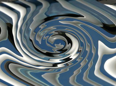 Digitale Kunst mit dem Titel "Flow" von Peter Reichel, Original-Kunstwerk