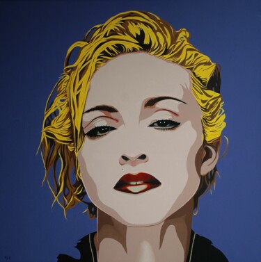 Painting titled "Madonna" by Peter Seminck, Original Artwork, Acrylic