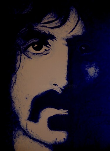 Tekening getiteld "Zappa" door Peter Seminck, Origineel Kunstwerk, Inkt